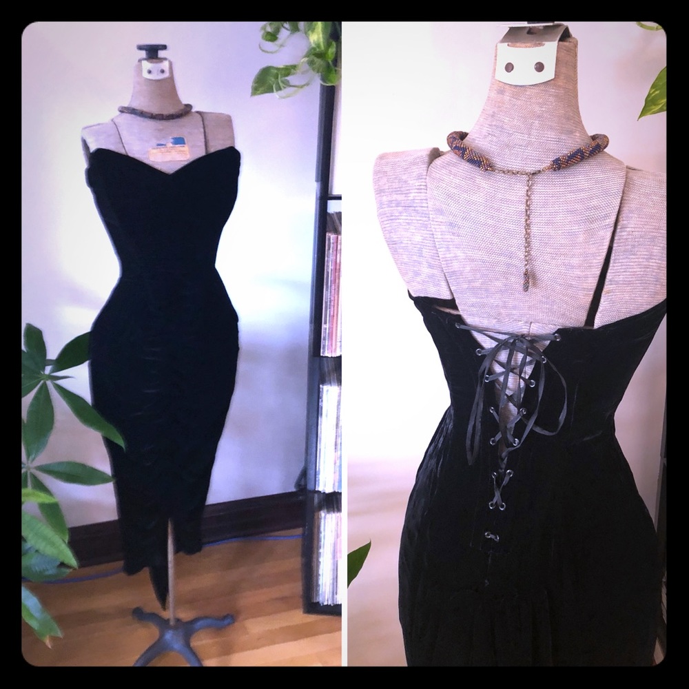 Black Velvet Vixen Dress